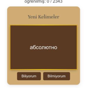 B1 Seviyesi Kelime Dağarcığı (6 aylık erişim)